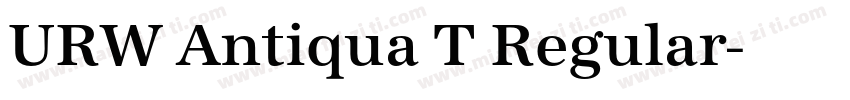 URW Antiqua T Regular字体转换
